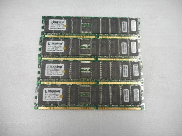 KTC-DL580G2/2G Kingston 2GB DDR ECC KIT (4 X 512MB) - Image 1 of 4