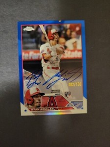 2023 Topps Chrome Ryan Aguilar Rookie Auto RC #RA-RA Blue Refractor /150