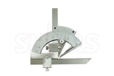 Shars 320 Degrees Universal Bevel Protractor Satin Chromed Stainless 2 Minute #} - Image 1 of 4