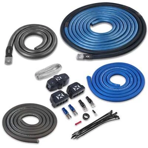 XAPK1D Full Spec 1/0 Gauge 100% OFC Dual Amplifier Power Wiring Kit for 4000W Am - Picture 1 of 10
