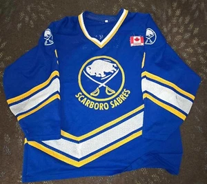 Scarboro Sabres Game Worn Used Hockey Trikot XL Ontario Kanada - Bild 1 von 8