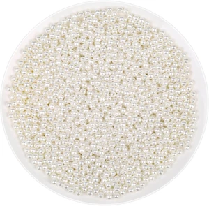 Pearl Beads for Craft, Anezus 2000pcs Ivory Faux Fake Pearls, 4 MM Small Sew on - Picture 1 of 7