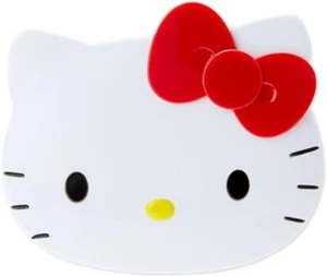 Sanrio Hello Kitty Face Mirror & Comb Set 962546 White-Red Color From Japan - Picture 1 of 4