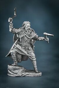 Viking with Axes 1/32 scale Figure 54mm Tin Toy Soldiers Metal Miniatures