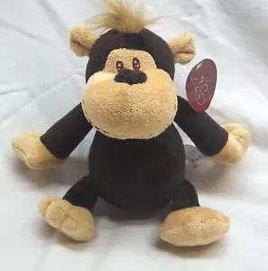 BJ Toy CUTE SOFT BROWN & TAN MONKEY 9" Plush Stuffed Animal Toy NEW - Picture 1 of 5