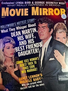 Movie Mirror Magazine October 1967 Dean and Deana Martin Mia Farrow Patty Duke - Picture 1 of 6