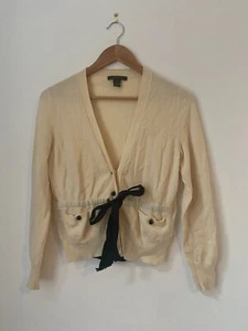 Louis Vuitton Cream Cashmere Cardigan, Size S - Picture 1 of 4