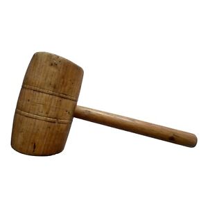 VTG Large Wooden Mallet Huge Hammer Joiners Tool Woodworking  14” 2 Lbs 12oz