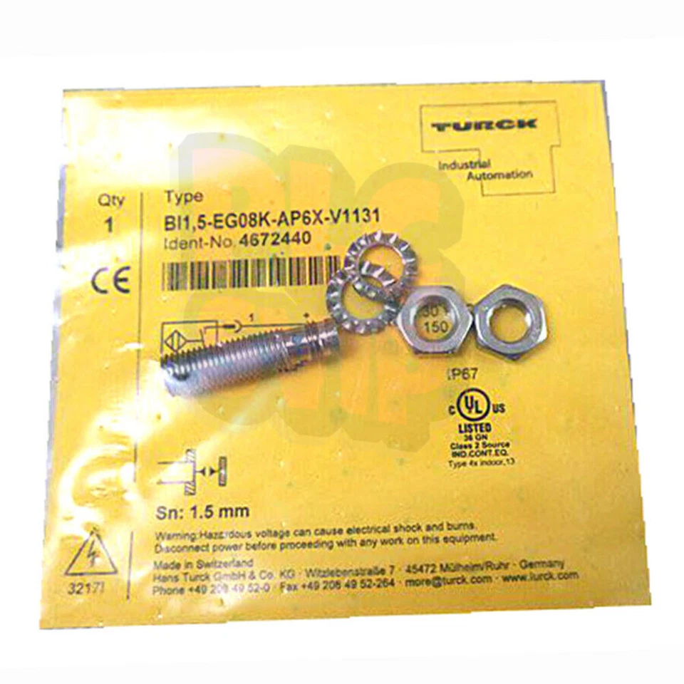 TURCK BI1.5-EG08K-AP6X-V1131 4672440 Inductive sensor New in Box 1PCS - Image 1 of 1