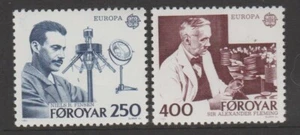FAROE ISLANDS 1983 Europa Fleming & Finsen Set of 2 MNH $1.00 - Picture 1 of 1