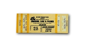 Emerson Lake Palmer authentisch 1977 Original Konzertticket Mississippi 10/25/77 - Bild 1 von 2