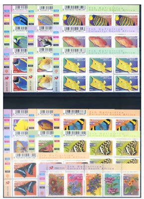 Южная Африка. Окончательный. Фауна. Рыба 2000-2002. Блоки из 6 с датой и барко - Изображение 1 из 3