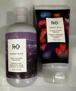 R + CO Sunset Blvd Blonde Shampoo 8.5oz & Masque 5oz NEW - Picture 1 of 2