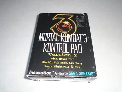 NEW Sega Genesis Mortal Kombat 3 Kontrol Pad Version 2, Controller w/ Kartridges - Image 1 of 4