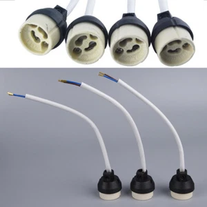 1/3/5/10x GU10 Base Socket LED Bulb Halogen Lamp Holder*Ceramic Connector EwJ#VF - Picture 1 of 9