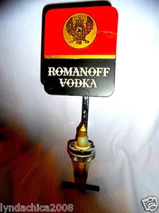 Vintage ROMANOFF VODKA Non Drip Optic Liquor Dispenser (15 INCHES) - Picture 1 of 4