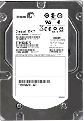 Hard Drive EMC 118032660-A01 ST3450857FC 450GB 15000U/Min 16MB FC 3.5'' Inch - Image 1 of 3