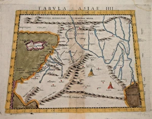 ORIENTE MEDIO, CHIPRE, TIERRA SANTA, PALESTINA - TABVLA ASIAE IIII, RUSCELLI. C 1574 - Imagen 1 de 1