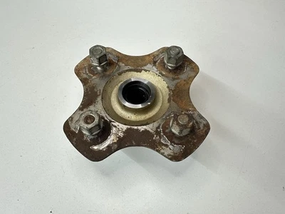 OEM 86 87 HONDA TRX350 350 FOURTRAX LEFT SIDE REAR WHEEL RIM AXLE HUB - Image 1 of 4