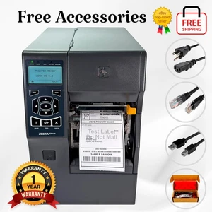 NEW PRINTHEAD Zebra ZT410 Thermal Label Printer 300 dpi Peel Rewind 1YR WARRANTY - Picture 1 of 15