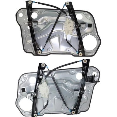 Комплект из 2 ручных стеклоподъемников для переднего 4-дверного Volkswagen Jetta 1999-2005 годов выпуска - Изображение 1 из 4