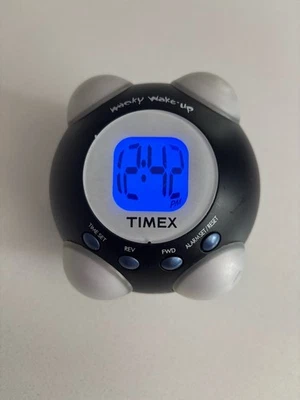 Timex T156B Wacky Wake-Up Shake N Wake Vibrating Talking Alarm Tested WORKS - Image 1 of 4