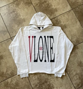Vlone X Clot Dragon Hoodie White Size Medium - Picture 1 of 7