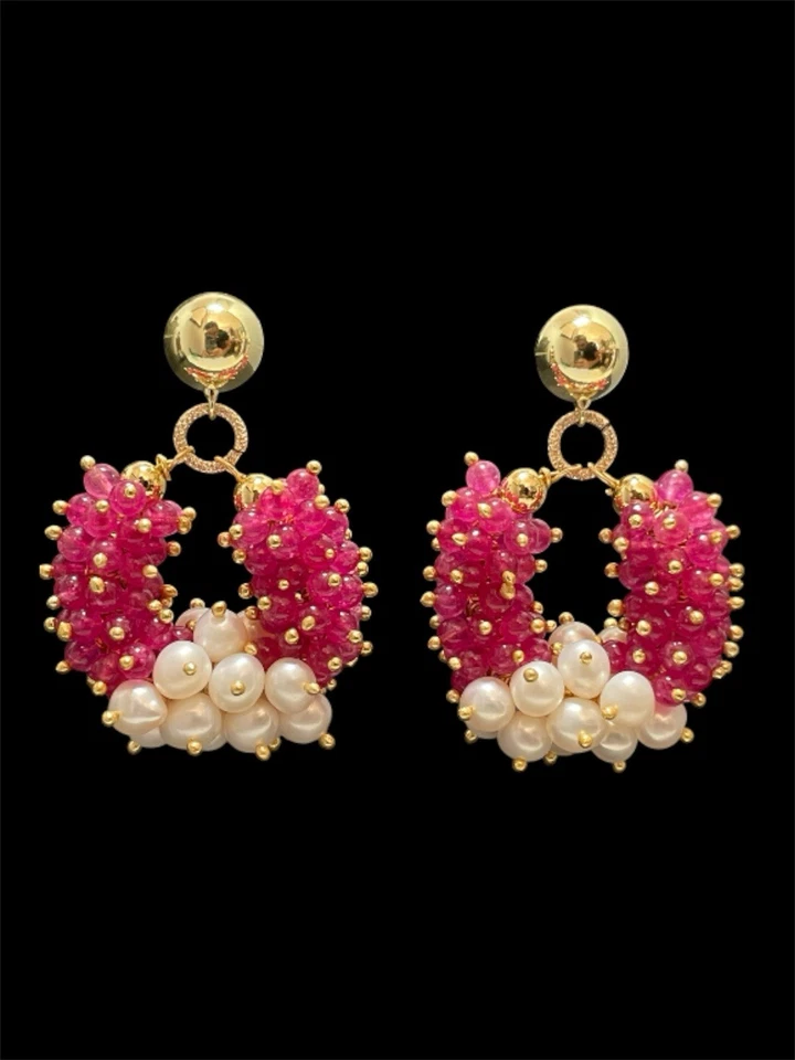 Orecchini Artigianali Con Perle Naturali - Immagine 1 di 4