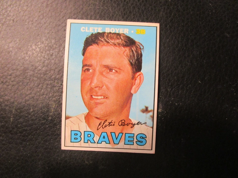 Clete Boyer Braves 1967 Topps #328 excelente Foto 1 de 1