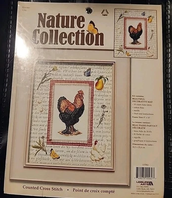 Leisure Arts Nature Collection ROOSTER Coq Counted Cross Stitch Kit #115562 VTG - Image 1 of 4