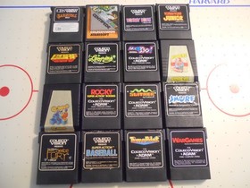 ColecoVision Game Lot - Set of 1 6- Rocky, Time Pilot +14 more -Tested/ Works