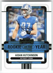 2022 Panini Contenders #ROY-AHU Aidan Hutchinson Rookie Year Green FB1-750 - Picture 1 of 2