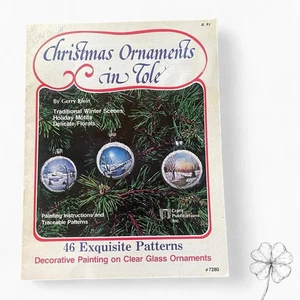 Christmas Ornaments In Tole Painting Craft Book Vintage Holiday Decor - Picture 1 of 3