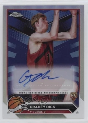 2023-24 Topps Chrome Auto Refractor Gradey Dick #CG-GD Rookie Auto RC - Image 1 of 2