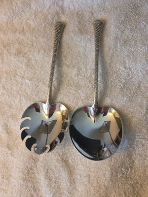 CONJUNTO DE SALADA PALM BEACH por GORHAM prata esterlina sem monograma 8,5" 161 gramas - Imagem 1 de 4