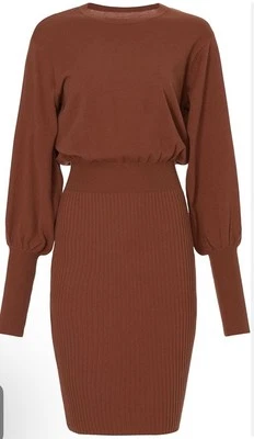 Vestido TOCCIN X RTR Cobre Óxido Marrón Midi Suéter Slouch Talla Med Precio de venta sugerido por el fabricante $345 Foto 1 de 4