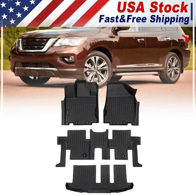 Fits 16-25 Chevrolet Malibu Heavy Duty Floor Mat 3D All Weather Carpet Liner TPE - Image 1 of 4