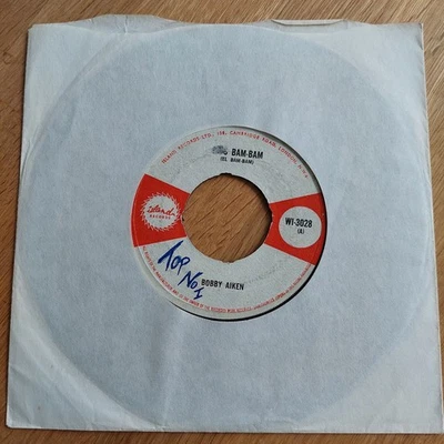 Bobby Aitken (Mittoo) Kiss Bam Bam (El Bang Bang) WI3028 Island Ska / Reggae - Image 1 of 3