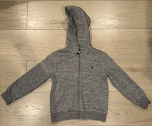Polo Ralph Lauren - Gray Boys Fleece Zip Up Hoodie - Size 5 - Picture 1 of 2