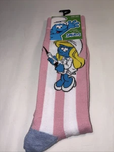 Nuevos Calcetines Novedad Los Pitufos Talla Única US 7-12 Mercancía Oficial Peyo 2025 - Imagen 1 de 9