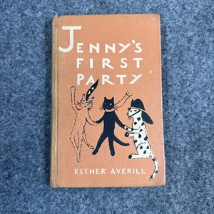 Jenny's First Party, Esther Averill, Fire Cat Author, Harper & Row, DJ, c1948 - Picture 1 of 10