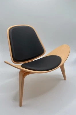 Silla de patatas fritas escala 1:6 miniatura mediados de siglo moderna acrílico mini MCM negra Foto 1 de 4