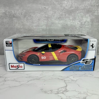 MAISTO Ferrari SF90 Stradale Assetto Fiorano 1:18 Scale Diecast Model Car - Image 1 of 3