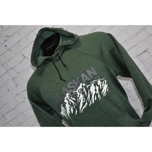 Sudadera con capucha Alaskan Hardgear Duluth Trading para hombre talla grande verde con bolsillos - Imagen 1 de 8