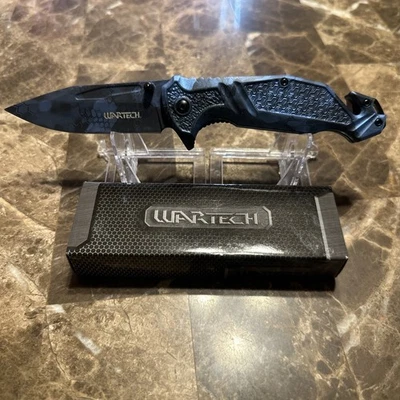 🔥 Navaja de Bolsillo Wartech Azul Camuflaje Con Asistente de Resorte 🔥 Foto 1 de 4
