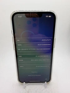 Apple iPhone 13 - Blue - 128GB - as-is for salvage/parts/disassembly - Picture 1 of 8