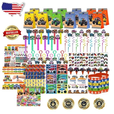 Роскошные украшения для дня рождения грузовика — 232 шт. сувениры для вечеринок для детей, тематические принадлежности - Изображение 1 из 4