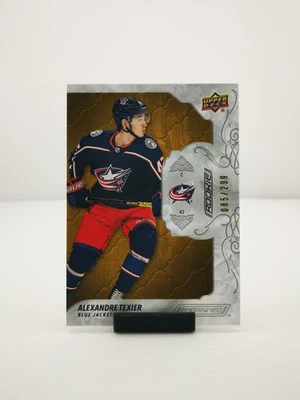 2019-20 UD Engrained Rookie /299 Alexandre Texier #95 Columbus Blue Jackets RC - Image 1 of 4