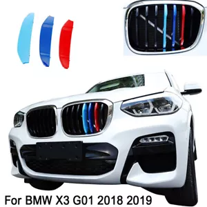 3x For 2018-2021 BMW X3 G01 X4 G02 Trim Grille Clip Cover Insert Kidney Strip - Picture 1 of 7