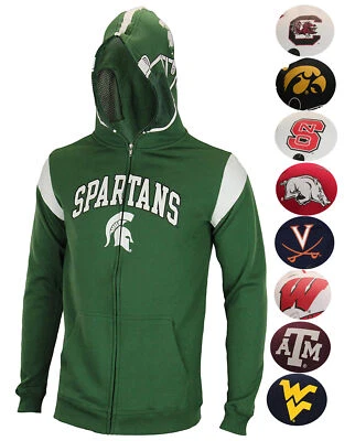 Outerstuff NCAA Youth Full Zip Helmet Masked Hoodie, Team Options - Image 1 of 3